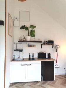 Kuchyňa alebo kuchynka v ubytovaní Magnifique studio avec extérieur
