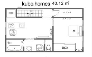 התרשים של Guest House Kubo Homes Tengachaya 1
