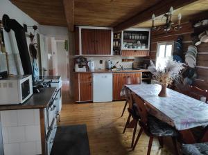 Kuchyň nebo kuchyňský kout v ubytování ROUBENKA KRÁLÍKY cena za celý objekt