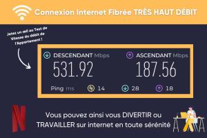 a sign for a wireless internet fibre hits rift deficit at Le zénith vieille ville d'Annecy in Annecy
