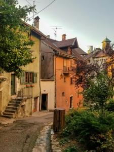 an alley in an old town with buildings at Le zénith vieille ville d'Annecy in Annecy