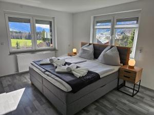Postel nebo postele na pokoji v ubytování Appartment Jasmin