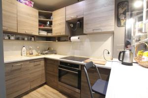 A cozinha ou kitchenette de Apartament w sercu Karkonoszy