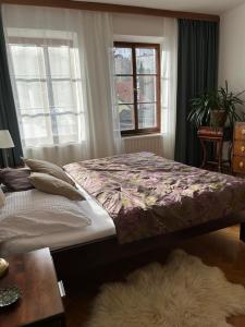 Postel nebo postele na pokoji v ubytování Apartments Dlouhá 93