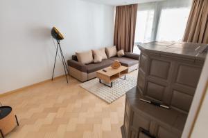 Posezení v ubytování Deluxe Apartement Tirol