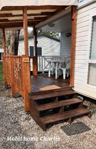 Balkon lub taras w obiekcie Mobil Home proche EUROPA PARK/RULANTICA