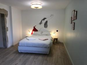 Postel nebo postele na pokoji v ubytování Le 270