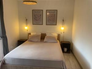 Postel nebo postele na pokoji v ubytování SEMAPHORE GRAND T3 PROCHE CENTRE VILLE
