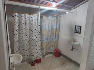 Koupelna v ubytování Casa Almarita - Hostal, Bar y Restaurante