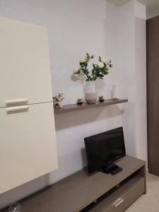 TV a/nebo společenská místnost v ubytování Kristal