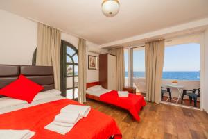 A bed or beds in a room at David apartments and rooms