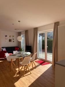 Posezení v ubytování Ferienwohnung Hahn