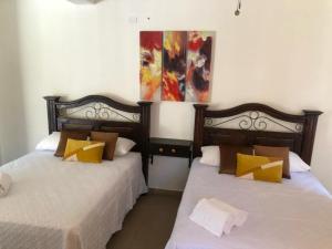 Posteľ alebo postele v izbe v ubytovaní Hermosa Habitación Independiente BNB