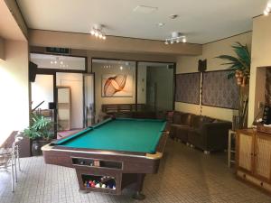 una sala de billar con una mesa de billar. en TRAX NUNOBA - Vacation STAY 02612v, en Yuzawa