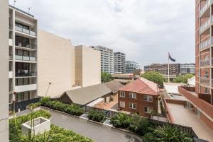 an aerial view of a city with buildings at 2BR Apt in Hurstville 1Min To Train Station Sleep 8 in Sydney