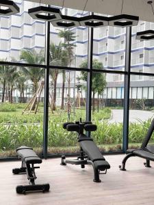 Fitness centrum a/nebo fitness zařízení v ubytování The Oceanfront Apartment At Cam Ranh