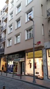 a street light in front of a building at Fatih Hotel Corner in Istanbul