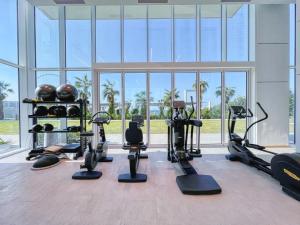 The fitness centre and/or fitness facilities at Remarkable 2BR+storage in JBR with Sea View