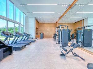 The fitness centre and/or fitness facilities at Remarkable 2BR+storage in JBR with Sea View