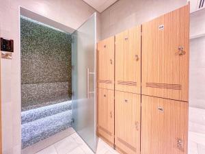 A bed or beds in a room at Remarkable 2BR+storage in JBR with Sea View