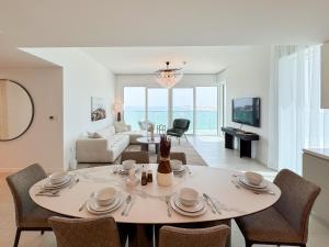 A television and/or entertainment centre at Remarkable 2BR+storage in JBR with Sea View