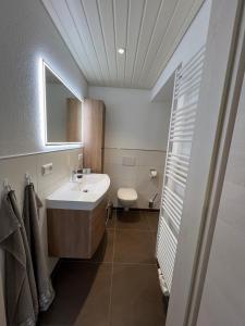 Kylpyhuone majoituspaikassa Ferienwohnung Bettina