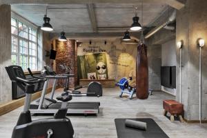 Fitness centrum a/nebo fitness zařízení v ubytování Gästeresidenz PelikanViertel