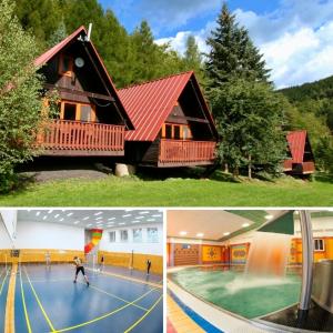 Bazén v ubytování Bungalovy Sepetná - pro 4 osoby nebo v jeho okolí