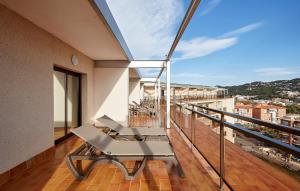 A balcony or terrace at Hotel Samba