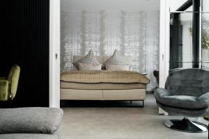 Гостиная зона в Skyline Blick Frankfurt - Nahe Messe