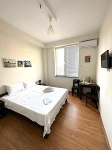 Televisyen dan/atau pusat hiburan di Guest House Memo at the center of kutaisi