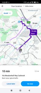 una schermata di una mappa della metropolitana di Sheffield meadowhall interchange house with off street parking a Sheffield