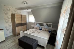Ένα ή περισσότερα κρεβάτια σε δωμάτιο στο Wohnung in BadKissingen