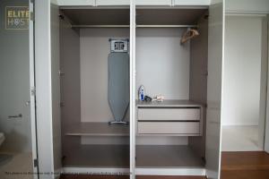 a bathroom with a shower with a sink and a mirror at PAVILION EMBASSY KLCC By ELITE HOST in Kuala Lumpur