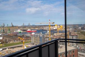 Výhľad na mesto Gdansk alebo výhľad na mesto priamo z apartmánu