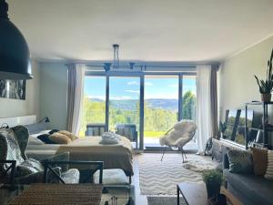 Posezení v ubytování Apartview Bukowa III by Rent like home