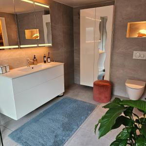 Koupelna v ubytování Room in a luxury villa for Eurovision week-end
