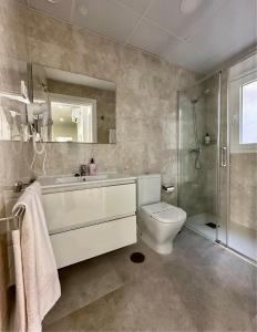 Koupelna v ubytování Apartamentos Turísticos Victoria