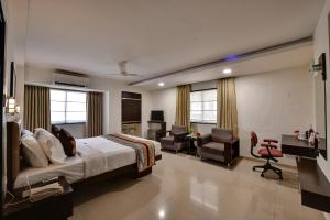 Posezení v ubytování Click Hotel Yuvraj