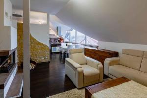 Istumisnurk majutusasutuses Apartmány Celnice
