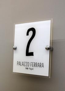 Certifikát, ocenenie alebo iný dokument vystavený v ubytovaní Palazzo Ferrara