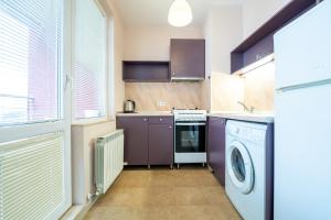 A kitchen or kitchenette at Lovely apartment in Studentski grad