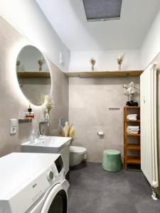 Koupelna v ubytování Exklusives Leipzig City Apartment Nature