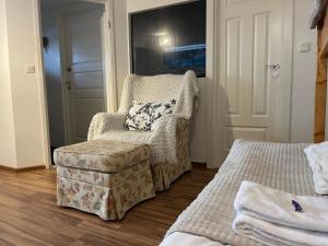 Voodi või voodid majutusasutuse Vid Gekås Ullared Boende B&B toas