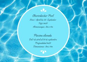 a invitation to a pool party in a swimming pool at Le Chalet avec Piscine - Obernai in Obernai