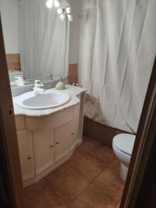 Phòng tắm tại Apartamento Aran isaba