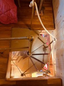 an overhead view of a net hanging from a ceiling at Rifugio del volpacchiotto - Piano Battaglia in Petralia Sottana