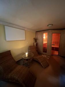 Posezení v ubytování Apartmány u Pilota