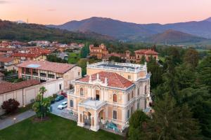 an aerial view of a building in a city at Villa San Giuseppe in Brescia