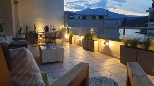 Vue générale sur la montagne ou vue sur la montagne depuis l'appartement